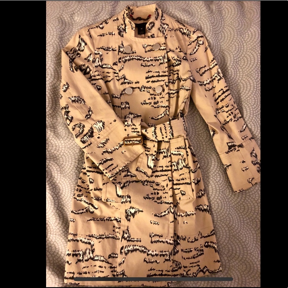 Marc by marc jacobs zebra print trench coat